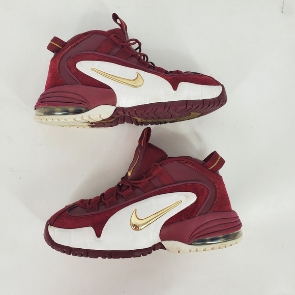 Nike Air Max Penny 1 House Party Sneakers 6 Youth 7.5 Women Shoes Team Red White - Picture 12 of 15